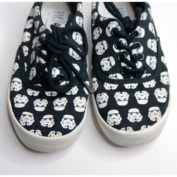 Star Wars | Gap Kid Stormtroopers Graphic Boy Black & White Sneakers Size 13 - Picture 3 of 9
